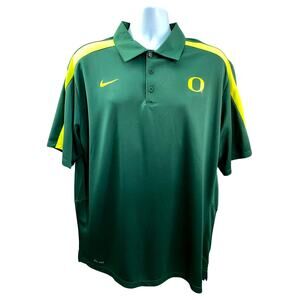 Nike Dri-Fit NCAA Oregon Ducks Men's Green Polo XL